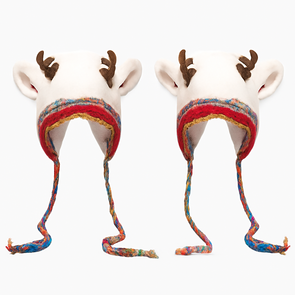 🎁🎄Christmas Sale 49% OFF! 🦌Original Design Festive Christmas Antler Hat🧶