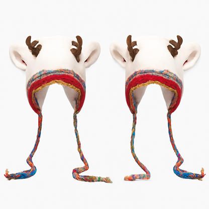 🎁🎄Christmas Sale 49% OFF! 🦌Original Design Festive Christmas Antler Hat🧶