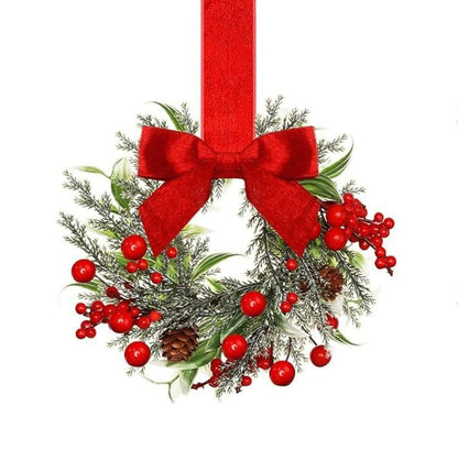 🎄 Christmas Sale 60% OFF – Festive Mini Wreaths for Every Corner